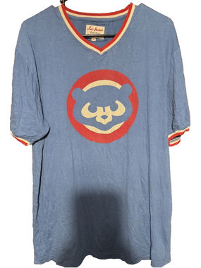 Chicago Cubs Red Jacket T-shirt Men's Size XL Blue